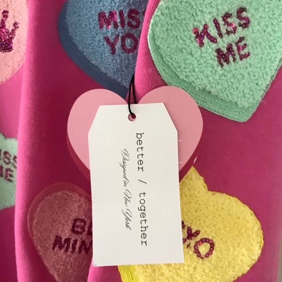 better together Valentine Sweatshirt Candy Hearts Conversation - Picture 6 of 11